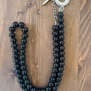Tiffany & Co Onyx Beaded Necklace